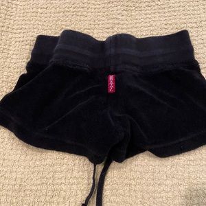 Girls black hard tail shorts